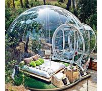 VDCVADKYE Tente à Bulles Gonflable Transparente, Tente Gonflable à Bulles en PVC Transparente 4 m/5 m avec souffleur for Camping extérieur et intérieur(B,5M)