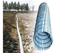 VDCVADKYE Tuyau de Drainage Souterrain Flexible, Tuyau de Drainage français à Infiltration Souple 4 Pouces avec Fil d'acier, Plusieurs Longueurs(Long 17.5m(57.4ft))