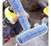 VDCVADKYE Tuyau de Drainage Souterrain Flexible, Tuyau de Drainage perméable 8 Pouces, Plusieurs Longueurs(72ft(21.9m))