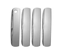 VDCXSE Poignée porte extérieure Couvercle De Poignée Porte Extérieure Voiture, 4 Pièces, Noir, Pour A6 C6 2005 - 2011, Argent