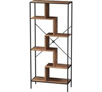 VDD Armoire murale bibliothèque Robuste - industrielle - métal bois - hauteur 180 cm