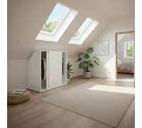 VDD - Armoire Murale inclinée - Armoire à vêtements - Armoire à vêtements Blanche - Blanche