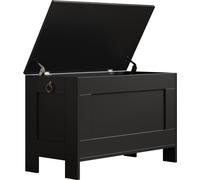VDD - Coffre de rangement en bois - coffre à jouets - coffre à couvertures - blanc