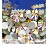 VDD-Crystal Strass AB Flatback Cristaux Nail Art Glitter Strass Artisanat DIY SS3-SS30-Crystal AB,SS12(1440pcs)