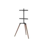 VDD Support TV, Forme chevalet de Peintre - écran orientable - jusqu'à 65 Pouces - Marron et Noir