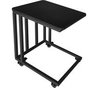 VDD - table d'appoint - mobile - sur roulettes - noir - bois