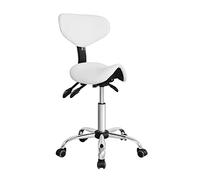 VDD Tabouret de Selle Ergonomique - Tabouret de barbier - Tabouret - réglable en Hauteur - Dossier i