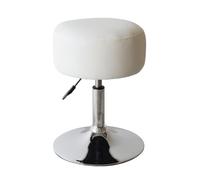 VDD Tabouret rétro Vintage - Tabouret de Coiffeuse - Hauteur réglable jusqu'à 65 cm - Blanc