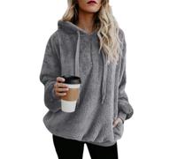 VDDTAGAM Sweat à Capuche pour Femme Peluche Décontracté Femme Pull à Capuche Polaire à Manches Longues Pull Chaud - Manteaux Polaire Zippée pour Femme Mode en Peluche à Capuche