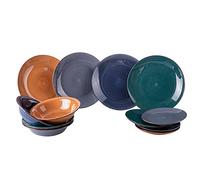 VDE Villa d'Este Home Tivoli 1996 Baita Winter Service de table 12 pièces en grès, 4 places de table, 221204