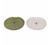VDE Villa d'Este Home Tivoli 1996 Lot de 2 Porte-Patte en porcelaine, Feuille, Ø15 x 2,5 cm, Jungle