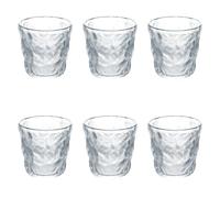 VDE Villa d'Este Home Tivoli 1996 Lot de 6 verres à eau en verre 275 ml, décor matériel, Amnesia