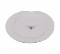 VDE Villa d'Este Home Tivoli 1996 Porte-Patte en Porcelaine, Feuille, Ø19 x 2,5 cm, Blanc, Jungle