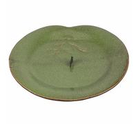 VDE Villa d'Este Home Tivoli 1996 Porte-Patte en porcelaine, Feuille, Ø19 x 2,5 cm, Vert Jungle