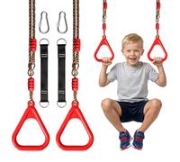 Vdealen Anneaux d'escalade pour Enfants, balançoire trapèze multifonctionnelle d'extérieur, adaptée à Une Utilisation intérieure et extérieure, supporte jusqu'à 120 kg.
