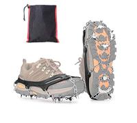 Vdealen Crampon pour Chaussures de Randonnée Antidérapent avec 19 Crampons Inoxydable Crampons pour la Marche, pour Neige Activités Le Jogging, l'escalade et la Trail(Grande Taille)