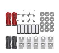 VDFNGFD Accessoires compatibles avec l'aspirateur Robot Qrevo Curv : Rouleau Principal, Brosse latérale, Filtre HEPA, lingette de Nettoyage, Sac à poussière, pièces Rechange(38pcs)