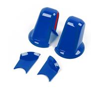VDFNGFD Autocollant de garniture couverture décoration coque rétroviseur, Compatible avec Jeep Wrangler JK 2007 - 2017, accessoires extérieurs voiture(Blue 4 PCS)