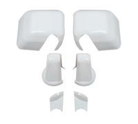 VDFNGFD Autocollant de garniture couverture décoration coque rétroviseur, Compatible avec Jeep Wrangler JK 2007 - 2017, accessoires extérieurs voiture(White 6 PCS)