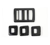 VDFNGFD Autocollant décoratif for Cadre de Bouton de Levage de vitre de Voiture, Compatible avec Land Rover Range Rover Sport 2014-2017, ABS argenté, Accessoires d'intérieur de Voiture(Style A Black)