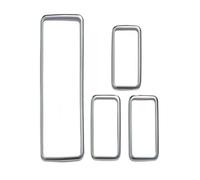 VDFNGFD Autocollant décoratif for Cadre de Bouton de Levage de vitre de Voiture, Compatible avec Land Rover Range Rover Sport 2014-2017, ABS argenté, Accessoires d'intérieur de Voiture(Style B)