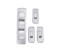 VDFNGFD Autocollant décoratif for cadre de bouton de levage de vitre de voiture, compatible avec Land Rover Range Rover Sport 2014-2017, ABS argenté, accessoires d'intérieur de voiture(Style A Silver)