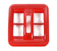 VDFNGFD Autocollants de couverture décoration panneau bouton commutation vitres voiture, accessoires garniture cadre compatibles avec Jeep Wrangler JK 2011 - 2017(Red)