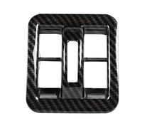 VDFNGFD Autocollants de couverture décoration panneau bouton commutation vitres voiture, accessoires garniture cadre compatibles avec Jeep Wrangler JK 2011 - 2017(Carbon fiber grain)