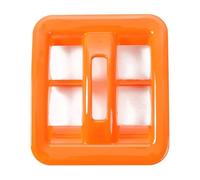 VDFNGFD Autocollants de couverture décoration panneau bouton commutation vitres voiture, accessoires garniture cadre compatibles avec Jeep Wrangler JK 2011 - 2017(Orange)