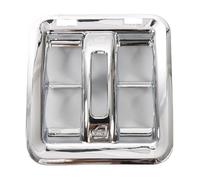 VDFNGFD Autocollants de couverture décoration panneau bouton commutation vitres voiture, accessoires garniture cadre compatibles avec Jeep Wrangler JK 2011 - 2017(Chrome)