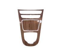 VDFNGFD Autocollants de Garniture de Cadre de Panneau de Levier de Vitesse de Console Centrale en Plastique ABS Noir Brillant, compatibles avec Benz W213 Classe E 2016 2017 2018(Walnut Wood Grain)
