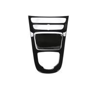 VDFNGFD Autocollants de Garniture de Cadre de Panneau de Levier de Vitesse de Console Centrale en Plastique ABS Noir Brillant, compatibles avec Benz W213 Classe E 2016 2017 2018(Glossy Black)