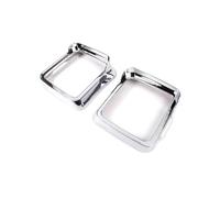 VDFNGFD Autocollants De Protection Contre La Pluie For Cadre Rétroviseur ABS Voiture, Décoration Compatible Avec Jeep Wrangler JL/Gladiator JT 2018 + Accessoires(Silver)