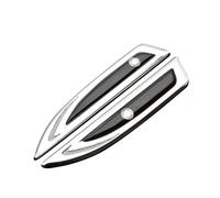VDFNGFD Autocollants décoratifs for ailes latérales de voiture, compatibles avec Benz Amg W205 W211 W204 W212 W213 W203 W176, 2 pièces(For Mercedes silver)