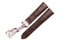 VDFNGFD Bracelet de Montre Compatible avec la série Rado Dia Master Coupole R22861165 R14129116 for Homme et Femme.(Brown-Rosegold,21mm)