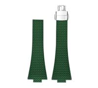 VDFNGFD Bracelet de montre compatible avec les modèles Tissot PRX 35 mm et 40, boucle papillon, étanche, en FKM, à dégagement rapide, longueur 11 12(Green,11mm)