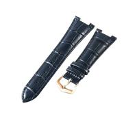 VDFNGFD Bracelet de montre en cuir compatible avec Patek Philippe Nautilus Series PP5711 5712G Notch Watch Bras Boucle ardillon Compatible Homme, 25mm