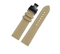 VDFNGFD Bracelet de montre en cuir et Nylon for hommes, Compatible avec Breitling Avenger Deep Dive Seawolf Super Ocean, loup jaune, 22 m(Khaki Black Folding)