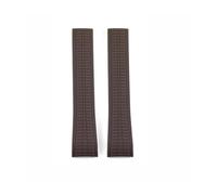 VDFNGFD Bracelet de montre en silicone souple Aquanaut compatible avec les modèles Patek Philippe 5164A, 5167A et 5168A, bracelet en caoutchouc à extrémité incurvée, accessoires de montre, 21 mm(Brown