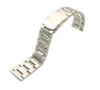 VDFNGFD Bracelet de montre universel Oyster en acier inoxydable, 20mm 22mm 24mm, extrémité droite, Compatible avec SKX ROX, même taille(Silver,22mm)