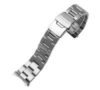 VDFNGFD Bracelet métallique en acier de plongée 22 mm compatible avec Casio Duro Mdv107-1A MDV106-1A montre Pièces rechange 3 styles(Silvery 3)