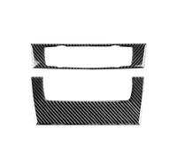VDFNGFD Cadre de panneau de commande central CD en fibre de carbone compatible avec BMW Série 3 E90 E92 E93 2005-2008 2009 2010 2011 2012(C)