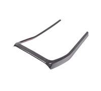 VDFNGFD Cadre de Panneau de Porte-gobelet Avant en Fibre de Carbone ABS, Compatible avec la Console de Changement de Vitesse BMW X1 U11 2023, Accessoires d'intérieur de Voiture(Black Wood Grain-B)