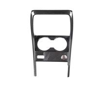 VDFNGFD Cadre de Panneau de Porte-gobelet Avant en Fibre de Carbone ABS, Compatible avec la Console de Changement de Vitesse BMW X1 U11 2023, Accessoires d'intérieur de Voiture(Carbon Fiber-A)