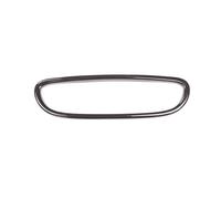 VDFNGFD Cadre de rétroviseur intérieur en Fiber carbone ABS, 1 pièce, garniture couverture Compatible avec BMW X1 F48 série 2 F22 F45 F46 2015 - 2019(Black wood grain)