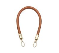 VDFNGFD Ceinture Universelle de Sac à Main en Cuir PU, Sangle Remplacement détachable for bandoulière, Boucle chaîne Or, poignées Courtes compatibles avec Les Femmes(Brown)