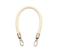 VDFNGFD Ceinture Universelle de Sac à Main en Cuir PU, Sangle Remplacement détachable for bandoulière, Boucle chaîne Or, poignées Courtes compatibles avec Les Femmes(Beige)