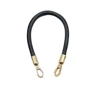 VDFNGFD Ceinture Universelle de Sac à Main en Cuir PU, Sangle Remplacement détachable for bandoulière, Boucle chaîne Or, poignées Courtes compatibles avec Les Femmes(Black)