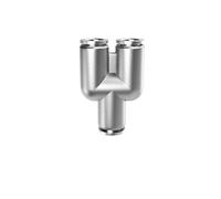 VDFNGFD Compatible avec 10 pièces PU PV PE PY 4 6 8 12mm 304 en acier inoxydable, raccord rapide pneumatique métal, connecteur de tuyau d'air enfichable(PY-6,50 Pcs)