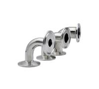 VDFNGFD Compatible avec 3/4 "1" 2 "3" 4 "19mm-108mmSS304/316 acier inoxydable Tri pince coude à 90 degrés tuyau Ting OD virole 50.5 64 77. 119mm homebrew(SUS304,102mm Ferrule 119)